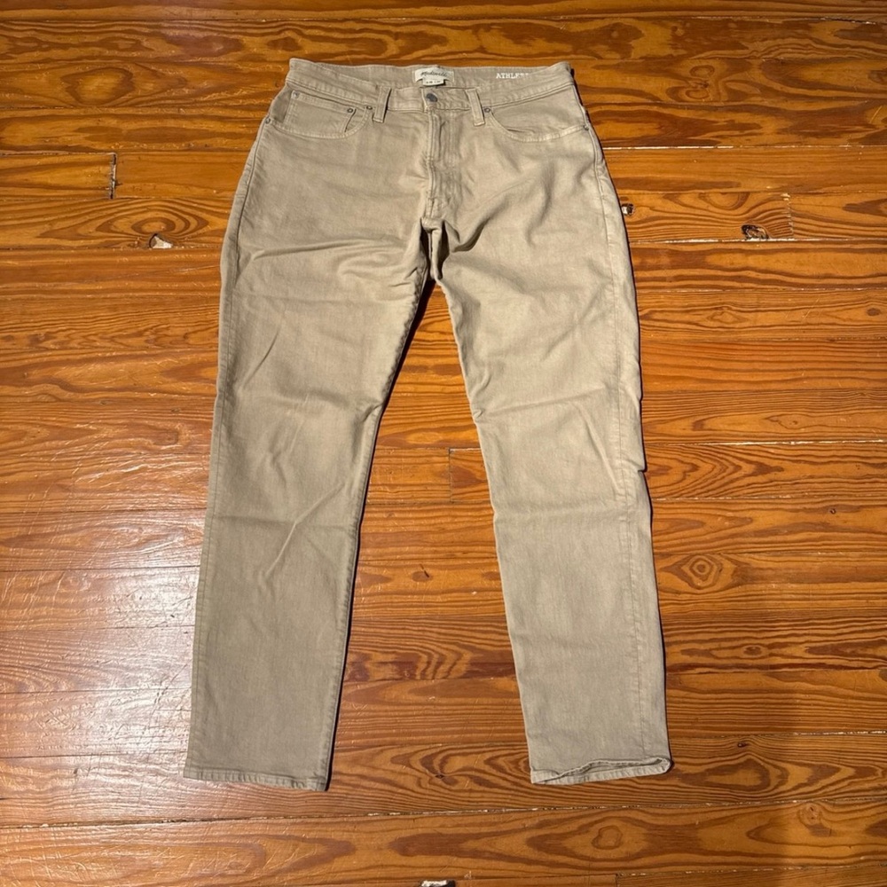 Madewell Athletic Slim Garment Dyed Jean